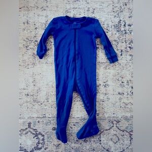 Primary Navy Kids Footie One Piece